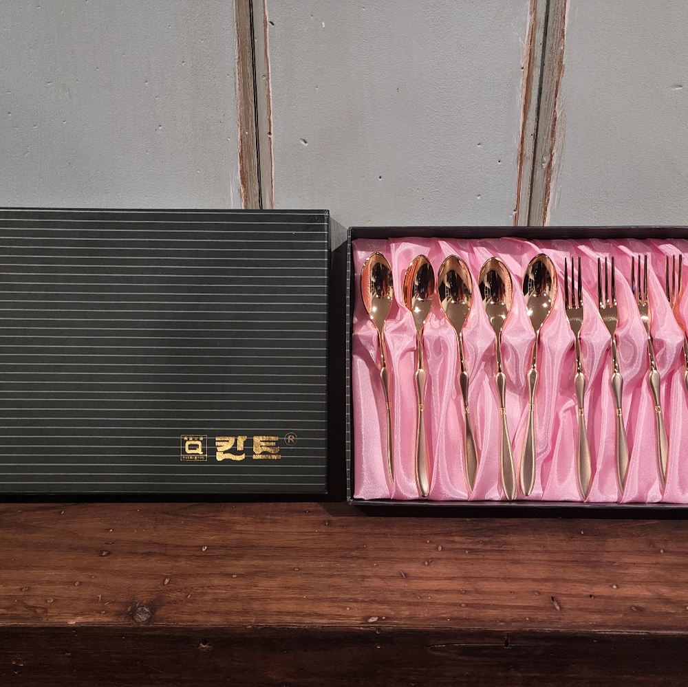 Chinese Gold Plated Silverware